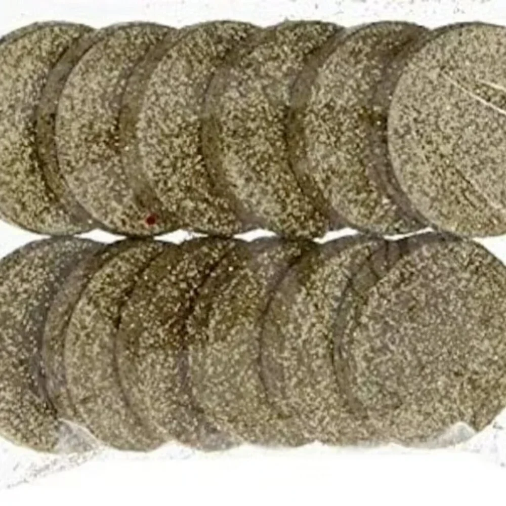 St Patrick's Day Gold Glitter Wood Coins 12ct - Leprechaun Trap Party Favors